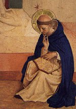 Saint Dominic contemplating the Scriptures