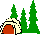 tent and trees